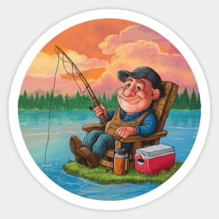 Satisfied Angler Sticker